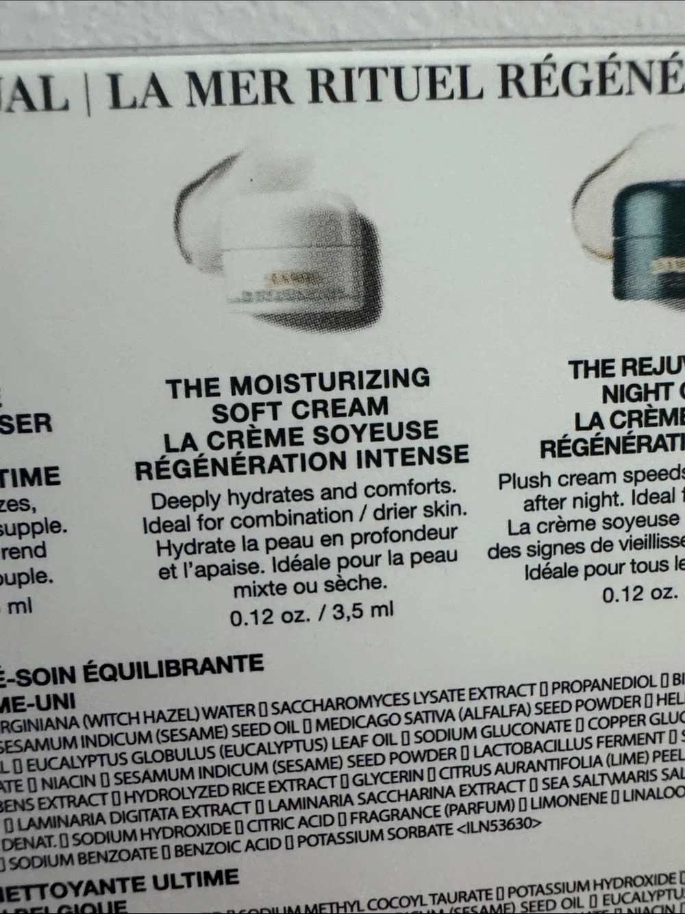 La Mer Rwjuvenating Ritual Mini Skincare 4 Piece Set - New